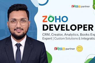 do zoho CRM development, custom workflows, and deluge scripting