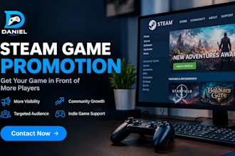 promote steam game with indie game marketing