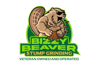 design bizzy beaver stump grinding logo