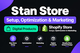 stan store, stan store marketing, stan store setup, shopify setiup, marketing