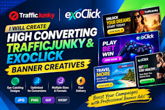 create high converting trafficjunky and exoclick banner creatives