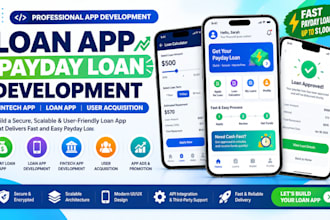 build payday loan app users ads loan app development, fintech app development