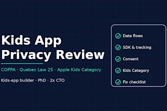 review your kids app for coppa law 25 and apple kids category readiness