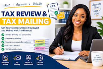 perform a detailed income tax audit review and irs tax mailing