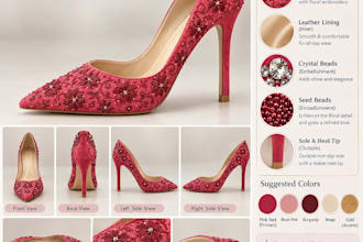 design elegant fashion and footwear illustrations