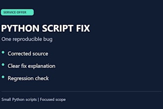 fix one reproducible bug in your small python script