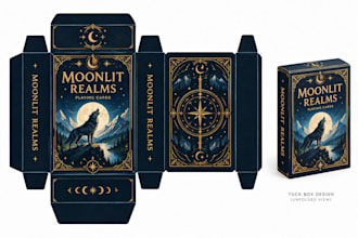 design card game, card deck, tuck box, rigid magnetic box, board game packaging