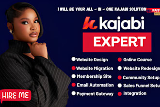 design kajabi landing page website, kajabi sales page for kajabi online course