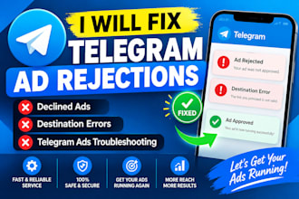 fix telegam ads and rejections
