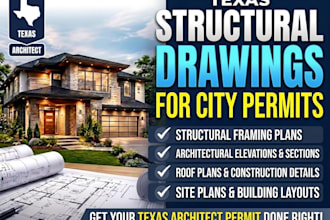 do texas structural drawing for city permit drawing texas architect permit