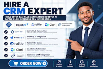 setup sam club automation boostup ai rattle clari seamless crm integration