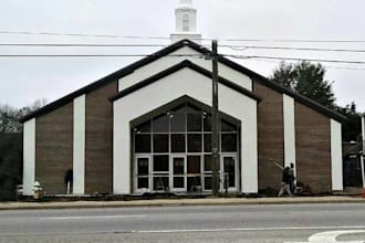 redesign your church exterior facade and create architectural elevation drawings