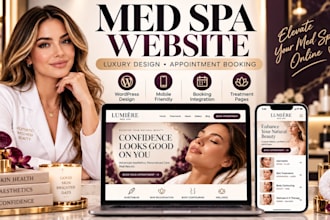 med spa website medical spa website aesthetic clinic website wordpress booking