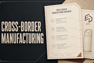 draft cross border manufacturing agreement with IP and brand protection