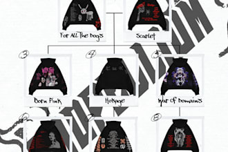 design custom streetwear hoodie graphics and apparel concepts