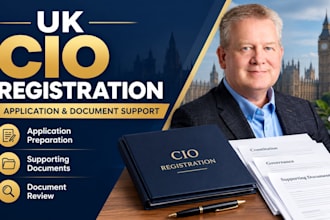 prepare your UK cio charity registration application and supporting documents
