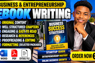 ghostwrite business ebooks entrepreneurship guides and startup books for you