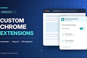 develop a custom chrome extension