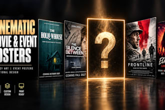design a professional cinematic movie or event poster