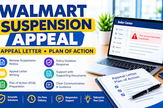 write a walmart suspension appeal and plan of action poa