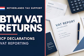 file netherlands btw vat return, icp declaration and eu vat report