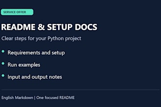 write a clear github readme and setup guide for your python script