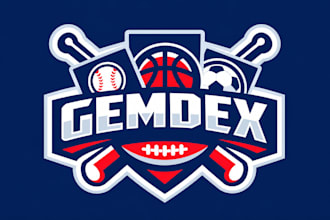 design sports,such as cricket, football, athletics, logo
