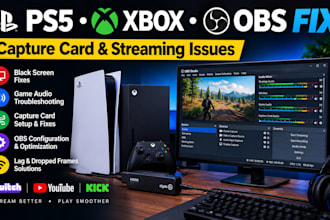 fix ps5, xbox, capture card and obs streaming issues