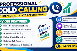 do high ticket b2b cold calling, appointment setting, and telesales