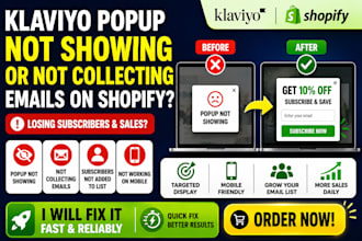 fix klaviyo popup forms not showing or collecting emails on shopify