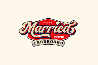 design brand identity married cardboard jwv series logo