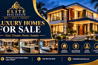 design luxury product flyers and business advertisements