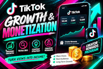 do organic tiktok monetization and growth with creator reward program for you