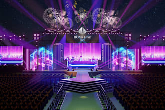 design 3d festival stages, carnival stages, music stages and event venues