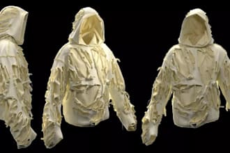 design full clo3d hoodie design, streetwear garments, 3d apparel for second life