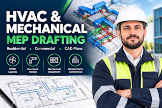 provide hvac, mechanical mep cad drafting for building project