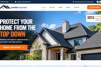 design squarespace roofer website roofing contractor website inspection request