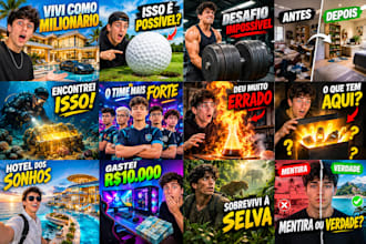 vou criar thumbnails ótimas para o seu canal