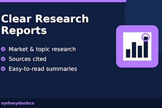 do detailed online research and write a clear, sourced report
