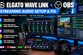 set up elgato wave link with obs studio for streaming audio