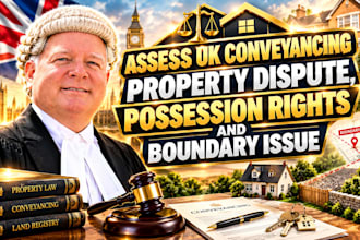 assess UK conveyancing property dispute possession rights and boundary issue