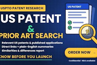 do uspto patent search and prior art research for your invention
