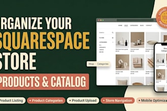 organize your squarespace store products and catalog