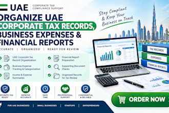 organize uae corporate tax records business expenses and financial reports