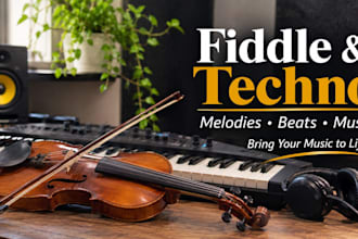 produce techno music with custom fiddle melodies