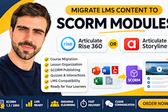 migrate lms content to scorm modules using articulate rise 360 storyline
