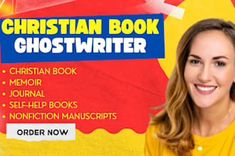 ghostwrite christian self help books memoir devotional books journal design