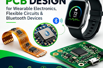 design wearable electronics ,flexible circuit boards, and bluetooth pcb