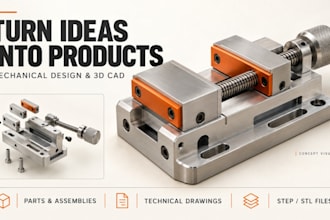 design, engineer and realize mechanical products for you