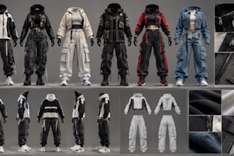 create clo3d second life mesh clothing, avatar outfits and uv mapped garments